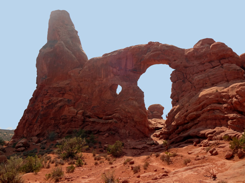 the Turret Arch at  Arches National Park